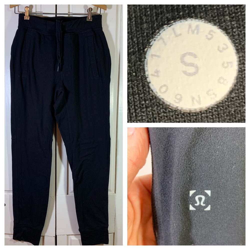 Lululemon Intent Jogger Mens Small Black Athletic Sweatpants LM5358S Gym Workout